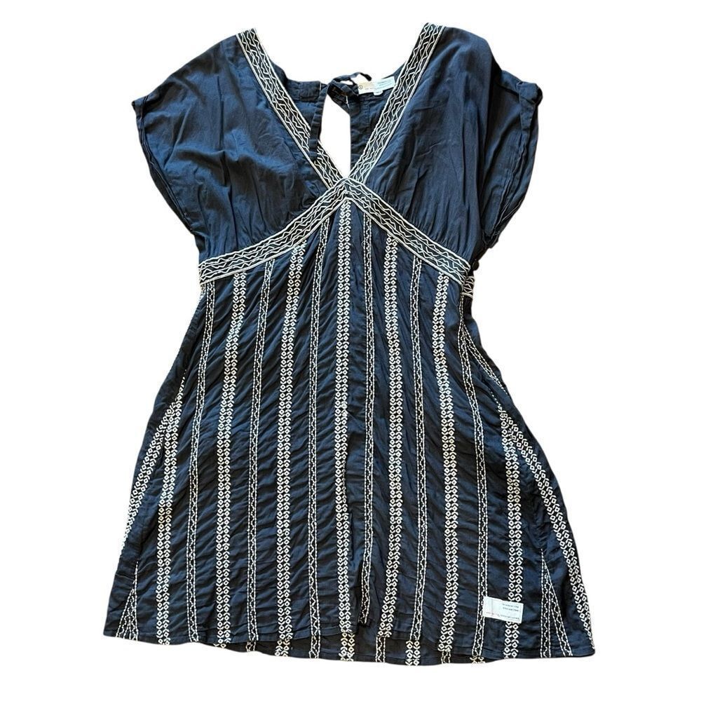 Anthropologie Odd Molly Gray Dress with White Detailing - Picture 2 of 8